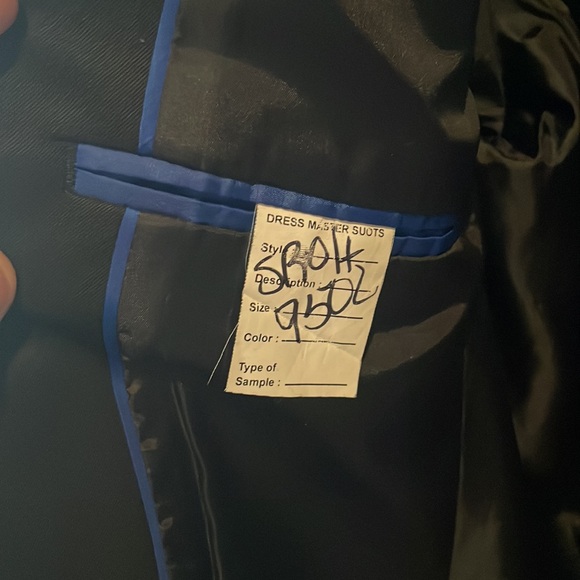 Kenneth Cole Reaction black blazer size 36 slim fit - Picture 4 of 5